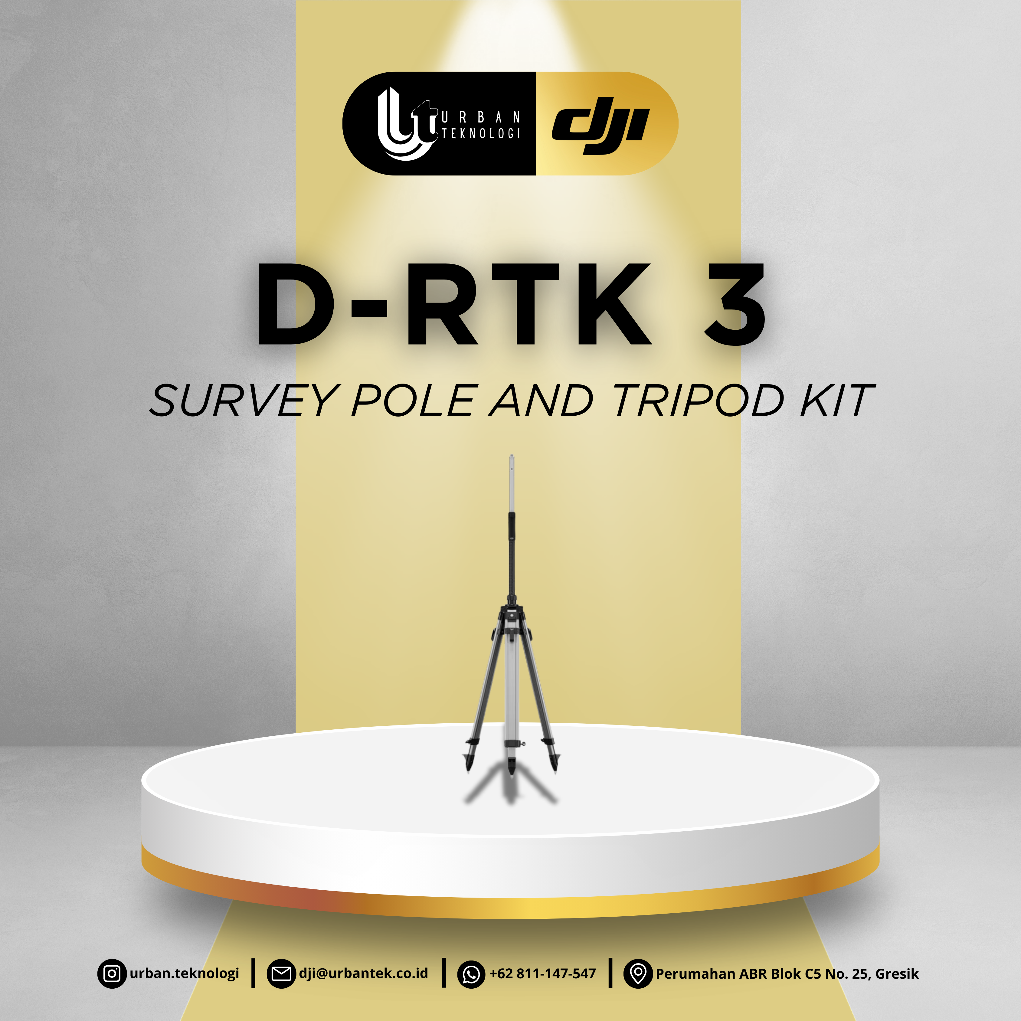 9 D-RTK 3 Survey Pole and Tripod Kit